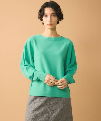 7-IDconcept.(Women)/セブンアイディコンセプト 《大きいサイズ》ドルマンスリーブニットプルオーバー(6954170819) 59ミドリ トップス【三越伊勢丹/公式】
