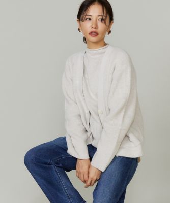 ＜7-IDconcept.(Women)＞アルパカブレンドＶネックカーディガン（６９５４１７８００４）