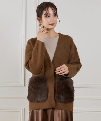 45th限定企画》ラクーン接結編みニットジャケット