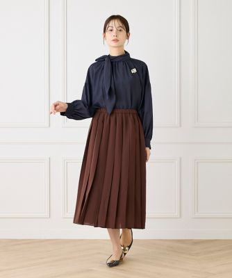 ボウタイ付きブラウス（6954182027） | 7-IDconcept