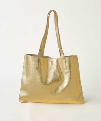 メタリックレザートートバッグ《ANDREA CARDONE