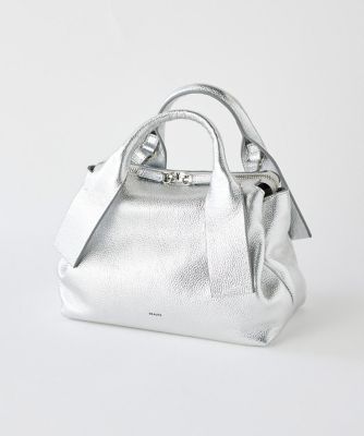 7-IDconcept.(Women)/セブンアイディコンセプト リボンディテールハンドルバッグ《 BEAURE/ヴュレ(ビュレ) 》(6954201008) 80ギンイロ ハンドバッグ【三越伊勢丹/公式】