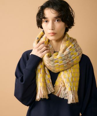 7-IDconcept.(Women)/セブンアイディコンセプト ミックスヤーンマフラー《P.CORNILLON/ピー・コルニヨン》(6954283003) 42ベージュ スカーフ・ショール【三越伊勢丹/公式】