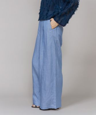 ＜7-IDconcept.(Women)＞タックワイドデニムパンツ（６９６１１６１０２０）