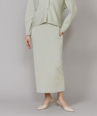 ✨美品✨アドーア ラインニットスカート 定価5万 Iライン モダン 上品 大きいサイズ》Aラインニットスカート（6961175804） | 7