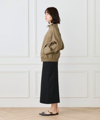 古着 POINTLIGNE センソユニコ ジップアップジャケット 0153 PIECE UNIQUE/AOYAMA>RY/ NY/ CU LAWN DETAILED LAPEL LONG JACKET(M