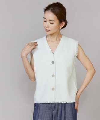 ＜7-IDconcept.(Women)＞ニットツイードジレ（６９６２１７９０１３）