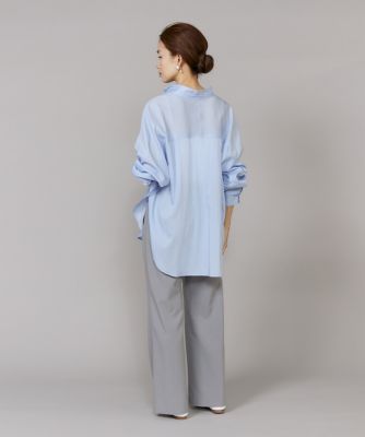 ♥️未使用訳あり♥️売り切りセール♥️シルク100%一枚仕立てスプリングコート ロングシャツ（6962182013） | 7-IDconcept.(Women)/セブン