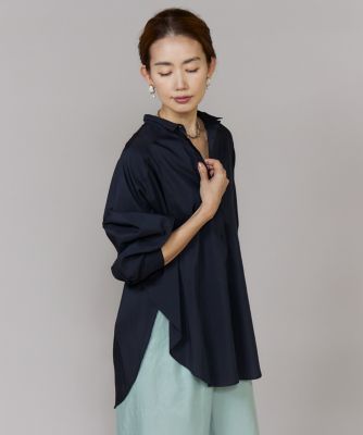 タグ付き新品⭐️AP STUDIO シャツガウン／ブラック／予約完売品 ロングシャツ（6962182013） | 7-IDconcept.(Women)/セブン
