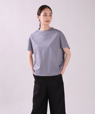 ＜7-IDconcept.(Women)＞変形ラグランカットソー《ＳＵＰＥＲ　ＣＯＯＬ　ＴＯＵＣＨ　ＣＯＴＴＯＮ》（７０２３１９０００４）