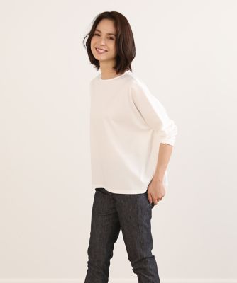 ＜7-IDconcept.(Women)＞《大きいサイズ》ベーシックドルマンスリーブカットソー《ＳＵＰＥＲ　ＣＯＯＬ　ＴＯＵＣＨ　ＣＯＴＴＯＮ》（７０２３１９０８１４）