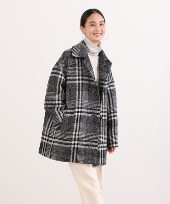 ＜7-IDconcept.(Women)＞ビッグチェックオーバーサイズコート（７０２４１１１０４８）