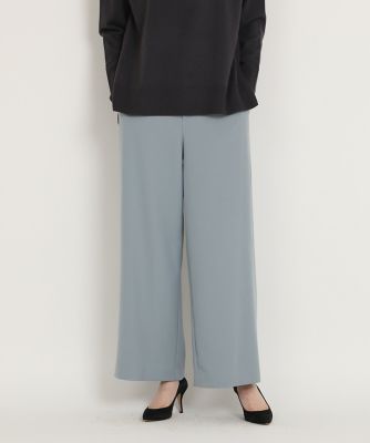【SALE】7-IDconcept.(Women)/セブンアイディコンセプト ウール調セミワイドパンツ サックス パンツ・ズボン【三越伊勢丹/公式】