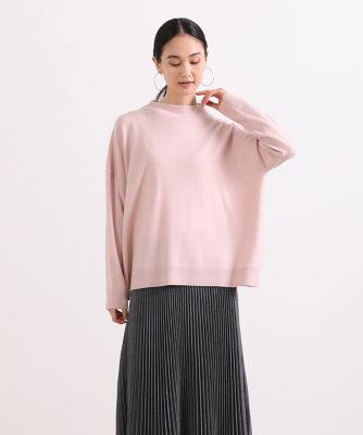ウールカシミヤモックネックニット（７０２４１７０００１）