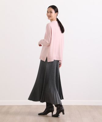 ウールカシミヤモックネックニット（７０２４１７０００１）