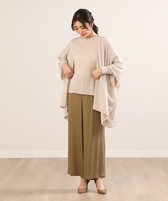 ウールカシミヤボートネックニット（７０２４１７０００４）