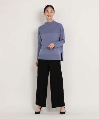 モックネックカラーニット（７０２４１７００２６）