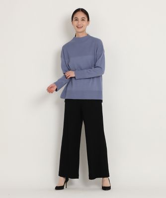 モックネックカラーニット（７０２４１７００２６）