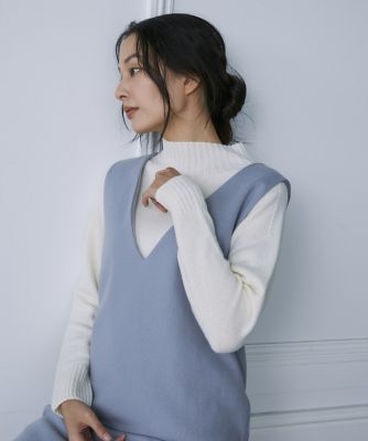 ＜7-IDconcept.(Women)＞ラムウールハイネックニット（７０２４１７００２８）