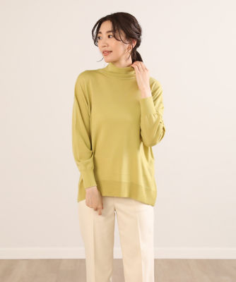 CASHMERE カシミア100% ハイネック セーター   三越 M L