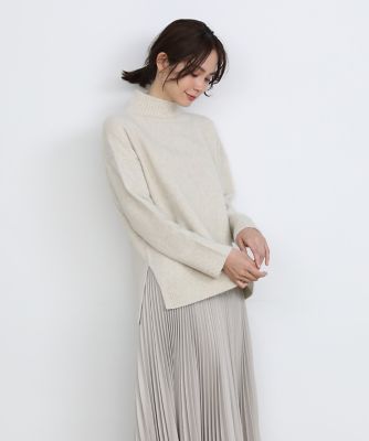 《大きいサイズ》フォックス混ハイネックニット（７０２４１７０８０７）