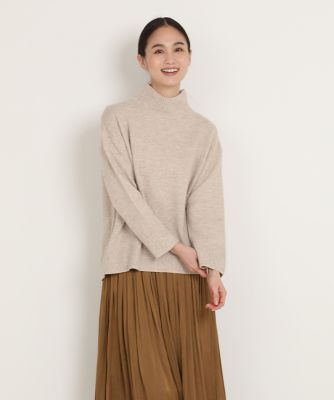 《大きいサイズ》杢ハイネックウールニット（７０２４１７０８１３）