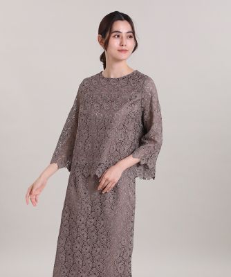 ＜7-IDconcept.(Women)＞《大きいサイズ》トルコレースブラウス（７０２４１８２８２３）
