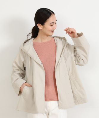 ＜7-IDconcept.(Women)＞《大きいサイズ》ショートフーデッドコート（７０３１１１５８１４）