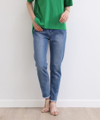 ＜7-IDconcept.(Women)＞Ｈ．ＳＡＬＴ　Ｅａｓｙ　ミッドライズテーパードイージーデニム《Ｈｅａｌｔｈｙ　ＤＥＮＩＭ》　（７０３１１６１００４）