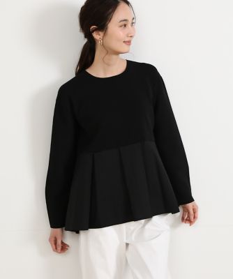 ＜7-IDconcept.(Women)＞ドッキングペプラムニット（７０３１１７０００８）