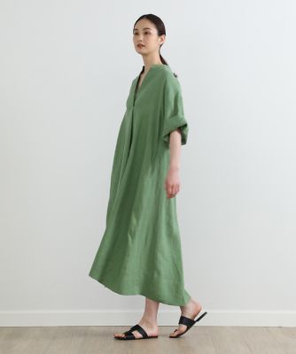 《大きいサイズ》ロングリネンワンピース（７０３２１２１８１９）