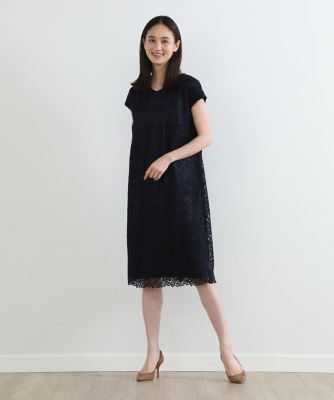 《大きいサイズ》フレンチスリーブレースワンピース（７０３２１２１８３８）