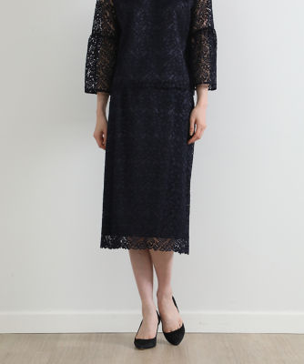 セミタイトレーススカート（7032152037） | 7-IDconcept