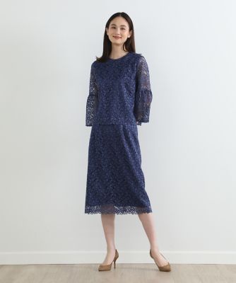 セミタイトレーススカート（7032152037） | 7-IDconcept