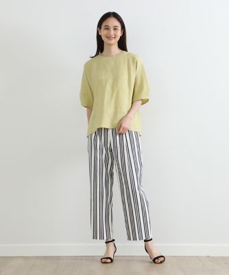 【50％OFF】 ストライプタッククロップドパンツ（7032161046） | 7 パンツ