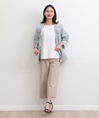 《大きいサイズ》リネンミックスワイドクロップドパンツ（７０３２１６１８２７）