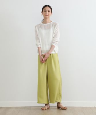 《大きいサイズ》透かし柄クルーネックニット（７０３２１７０８０９）