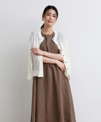 ＜7-IDconcept.(Women)＞ボリュームスリーブシアーカーディガン　　（７０３２１７８０１４）