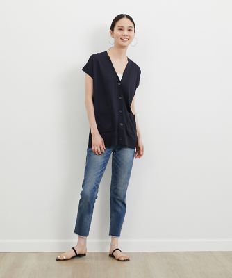 Vネックフレンチスリーブジレ （7032178016） | 7