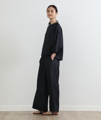 麻調バルーンスリーブブラウス（７０３２１８２０３２）