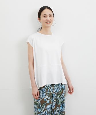 ＜7-IDconcept.(Women)＞裾フレア綿キュプラカットソー（７０３２１９０００２）