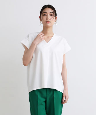 ＜7-IDconcept.(Women)＞センタータックＶネックカットソー（７０３２１９００２２）