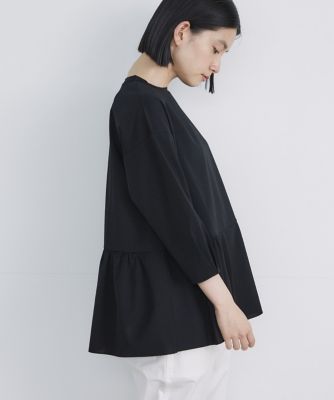《大きいサイズ》裾ギャザーチュニックカットソー（７０３２１９０８０７）