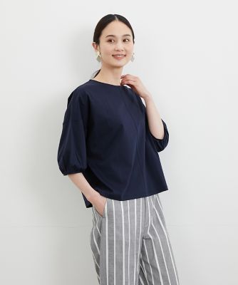 《大きいサイズ》バルーンスリーブカットソー《ＳＵＰＥＲ　ＣＯＯＬ　ＴＯＵＣＨ　ＣＯＴＴＯＮ》（７０３２１９０８１７）