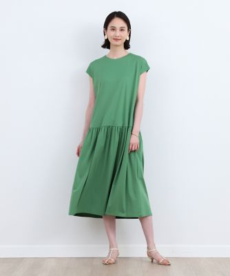 ギャザーワンピース《ＳＵＰＥＲ　ＣＯＯＬ　ＴＯＵＣＨ　ＣＯＴＴＯＮ》（７０３２１９２０２０）