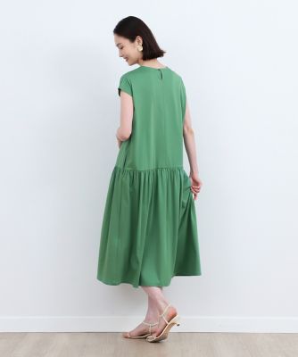 ギャザーワンピース《ＳＵＰＥＲ　ＣＯＯＬ　ＴＯＵＣＨ　ＣＯＴＴＯＮ》（７０３２１９２０２０）