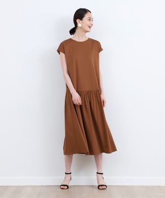 ギャザーワンピース《ＳＵＰＥＲ　ＣＯＯＬ　ＴＯＵＣＨ　ＣＯＴＴＯＮ》（７０３２１９２０２０）