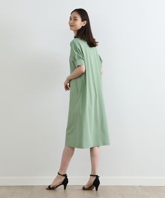 《大きいサイズ》ギャザースリーブワンピース（７０３２１９２８０９）