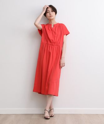 ＜7-IDconcept.(Women)＞《大きいサイズ》ウエストギャザーワンピース（７０３２１９２８３１）
