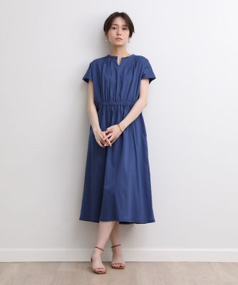 大きいサイズ》ウエストギャザーワンピース